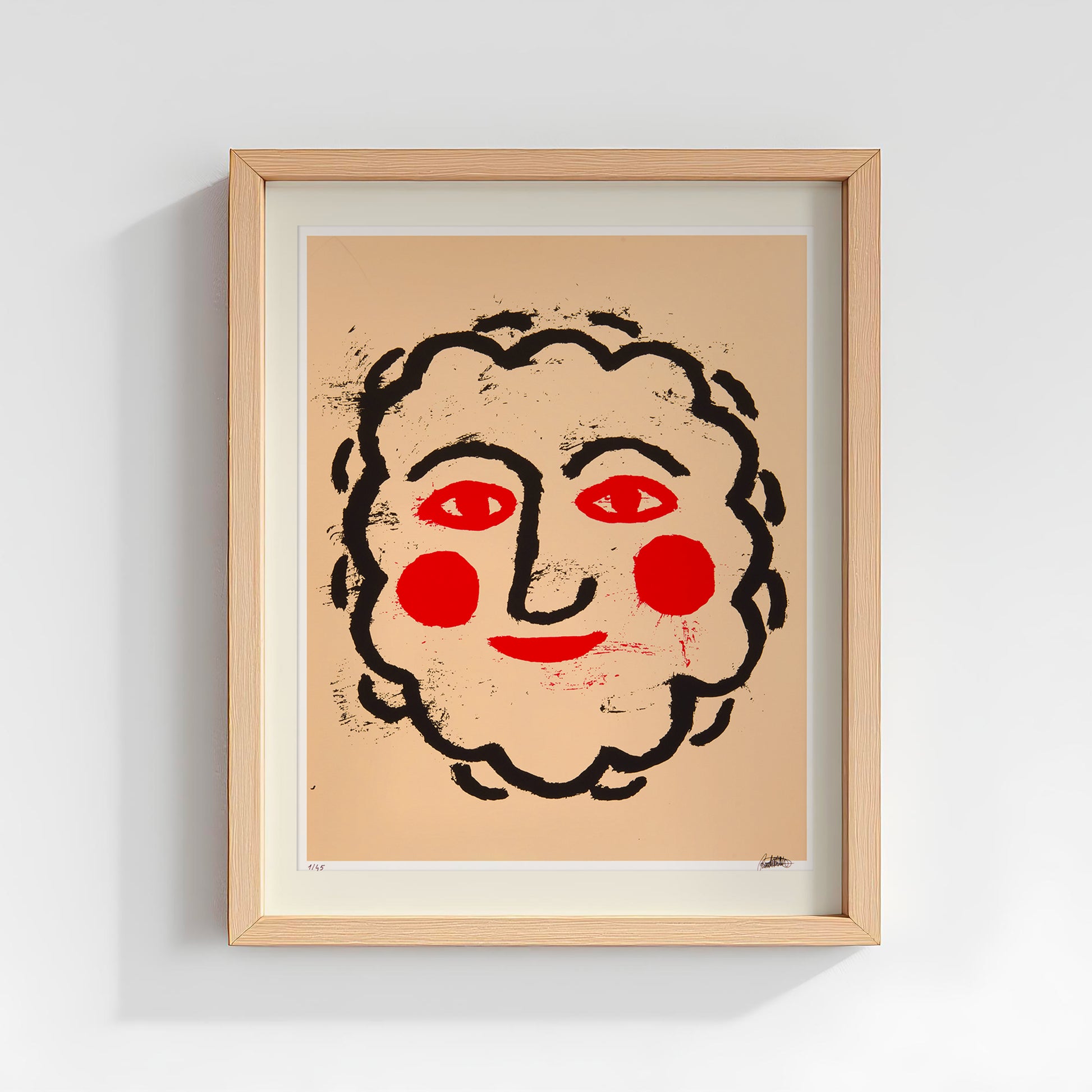 Giovanni, serigrafia di Matteo Giuntini, wooden frame. 