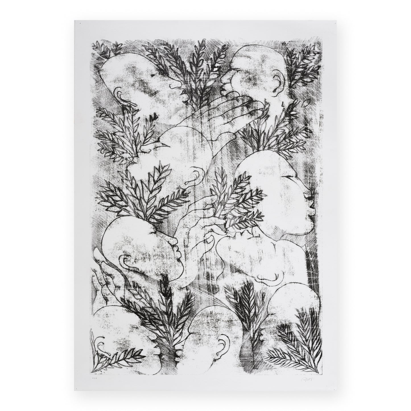 Afanti - Run -  Screen Print / Monotype