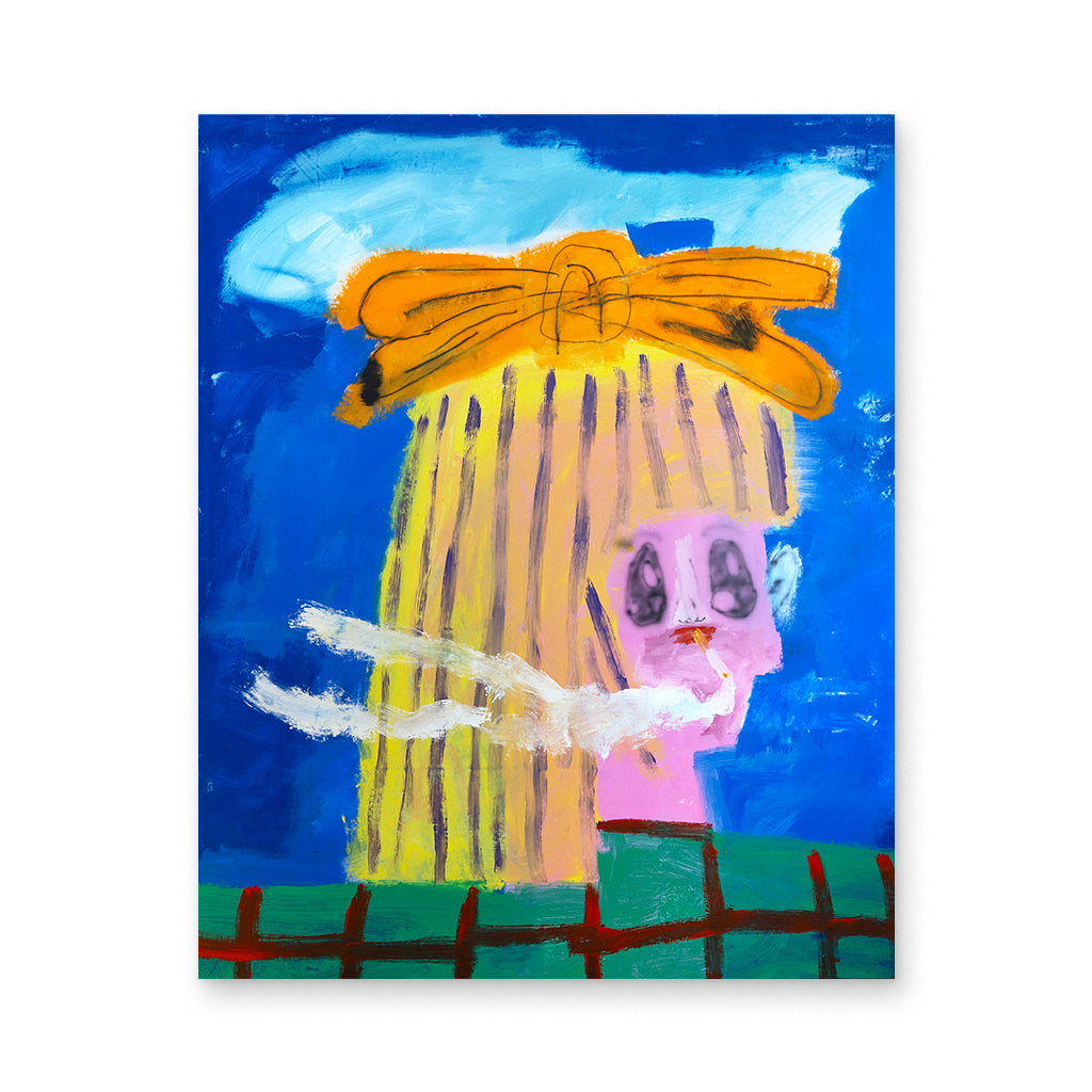 RAGAZZA CHE FUMA UNA SIGARETTA