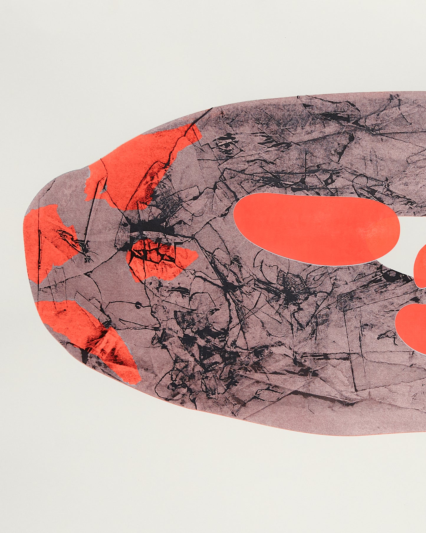 "Mappamondo" by Giorgio Bartocci. Unique screen print combining figurative drawing and urban art, available at Galleria Varsi.