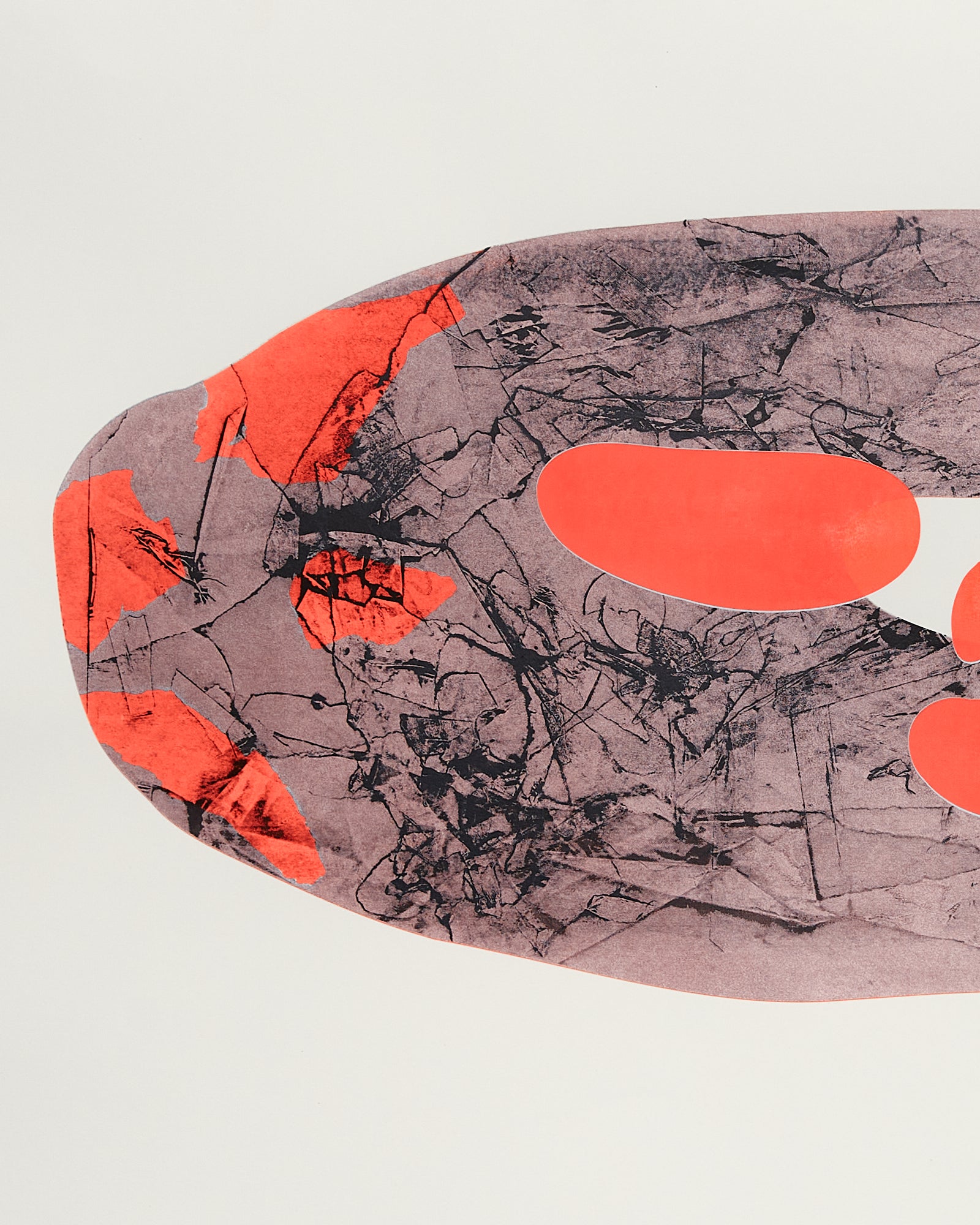 "Mappamondo" by Giorgio Bartocci. Unique screen print combining figurative drawing and urban art, available at Galleria Varsi.