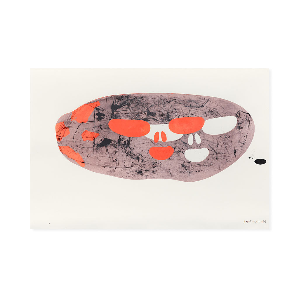 Surreale modernità liquida nell'opera "Mappamondo" di Giorgio Bartocci, una fine art print unica edita da Galleria Varsi.

