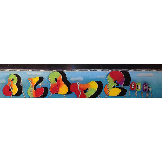 Subway Art Centerfold - Blade - Mixed Media on Canvas