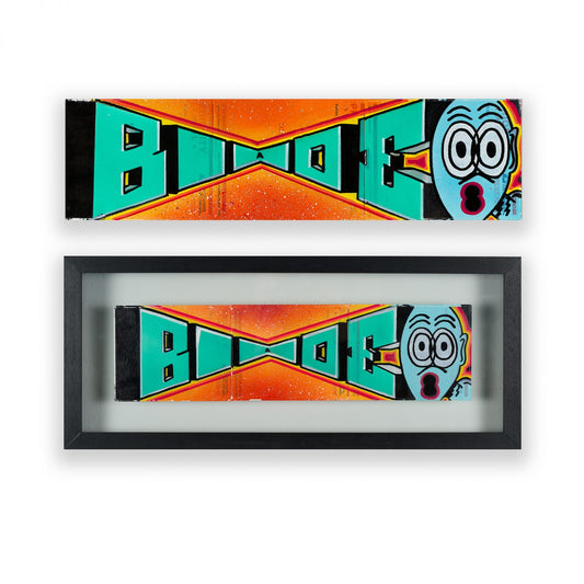 Triple Deep - Blade - Mixed media on US Priority Mail stickers