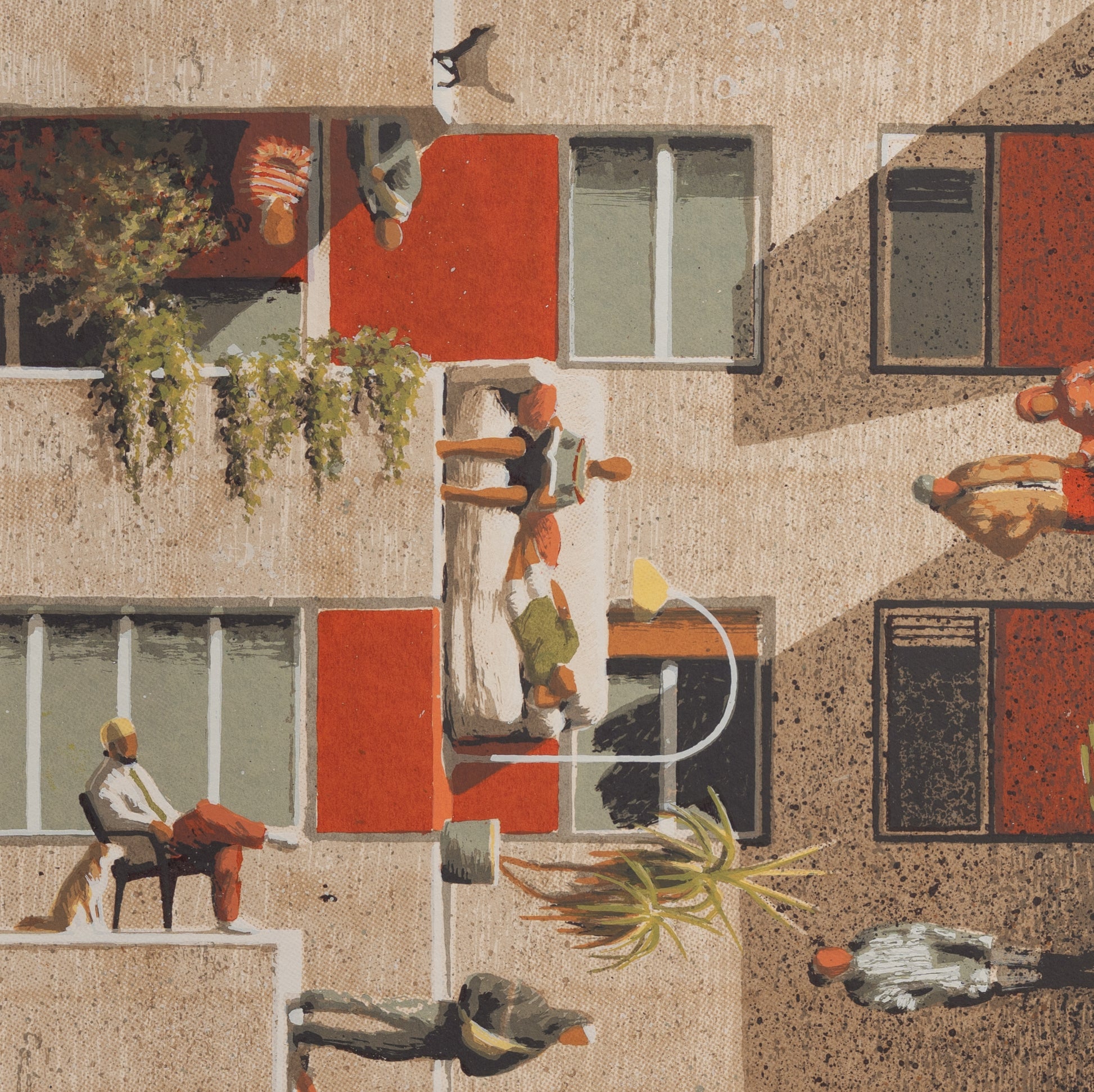 Cinta Vidal artwork: Defying gravity, abstract forms.
