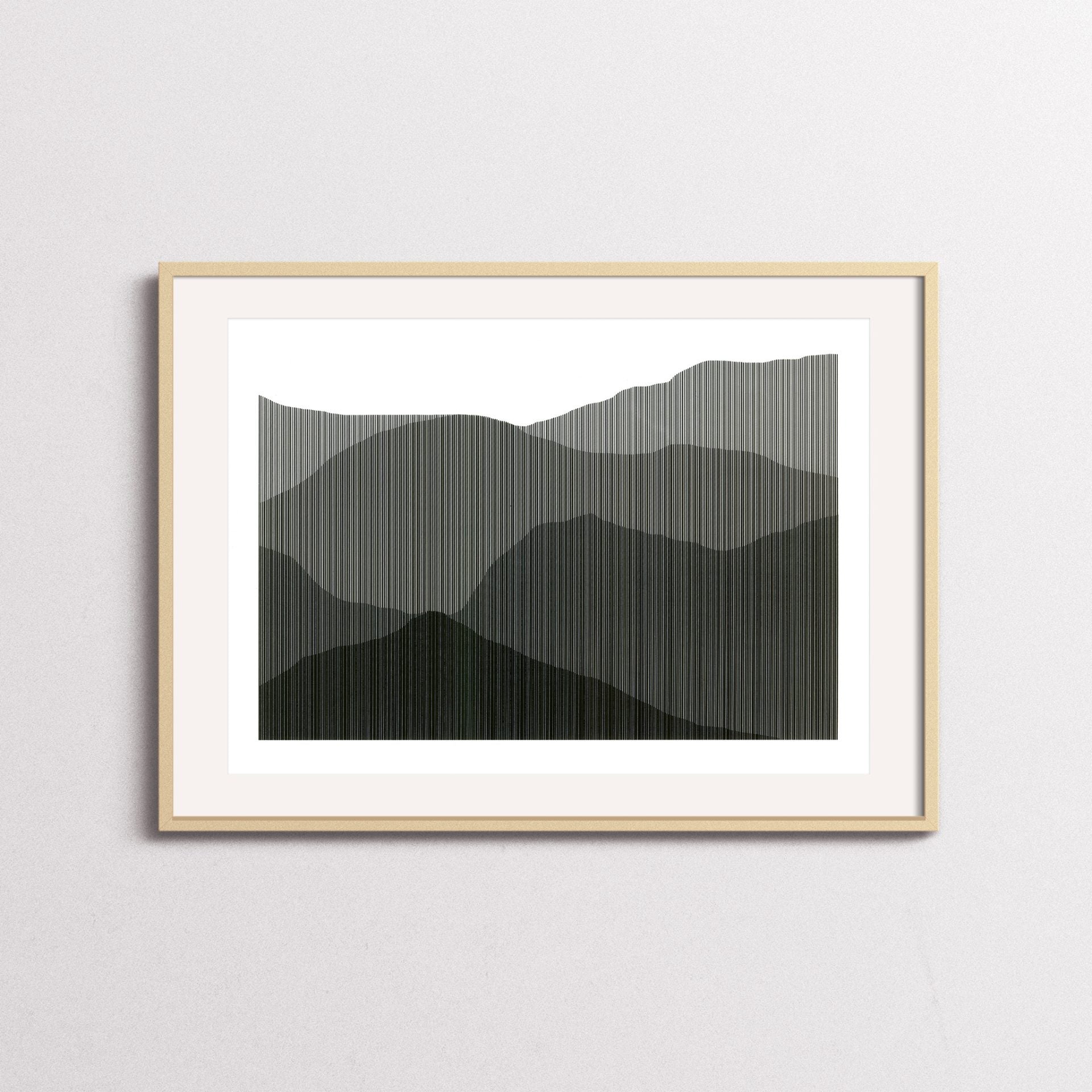 'Mathematic View - Positive' wood frame
