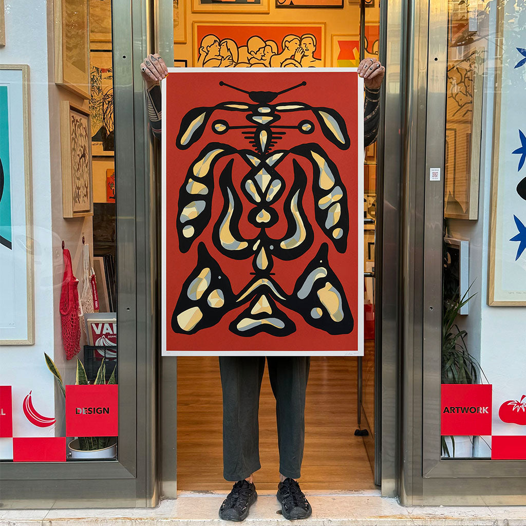 "Totem" by Elia 900, screen print no frame