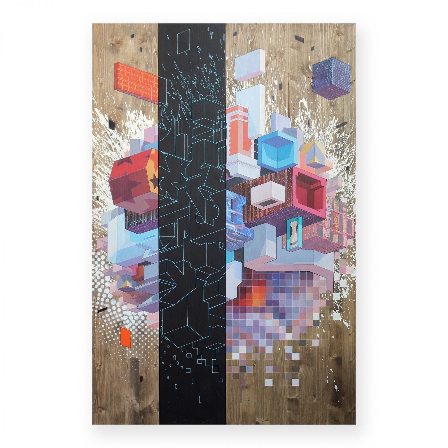Graff Floating Playground - Etnik - Acrylic on canvas