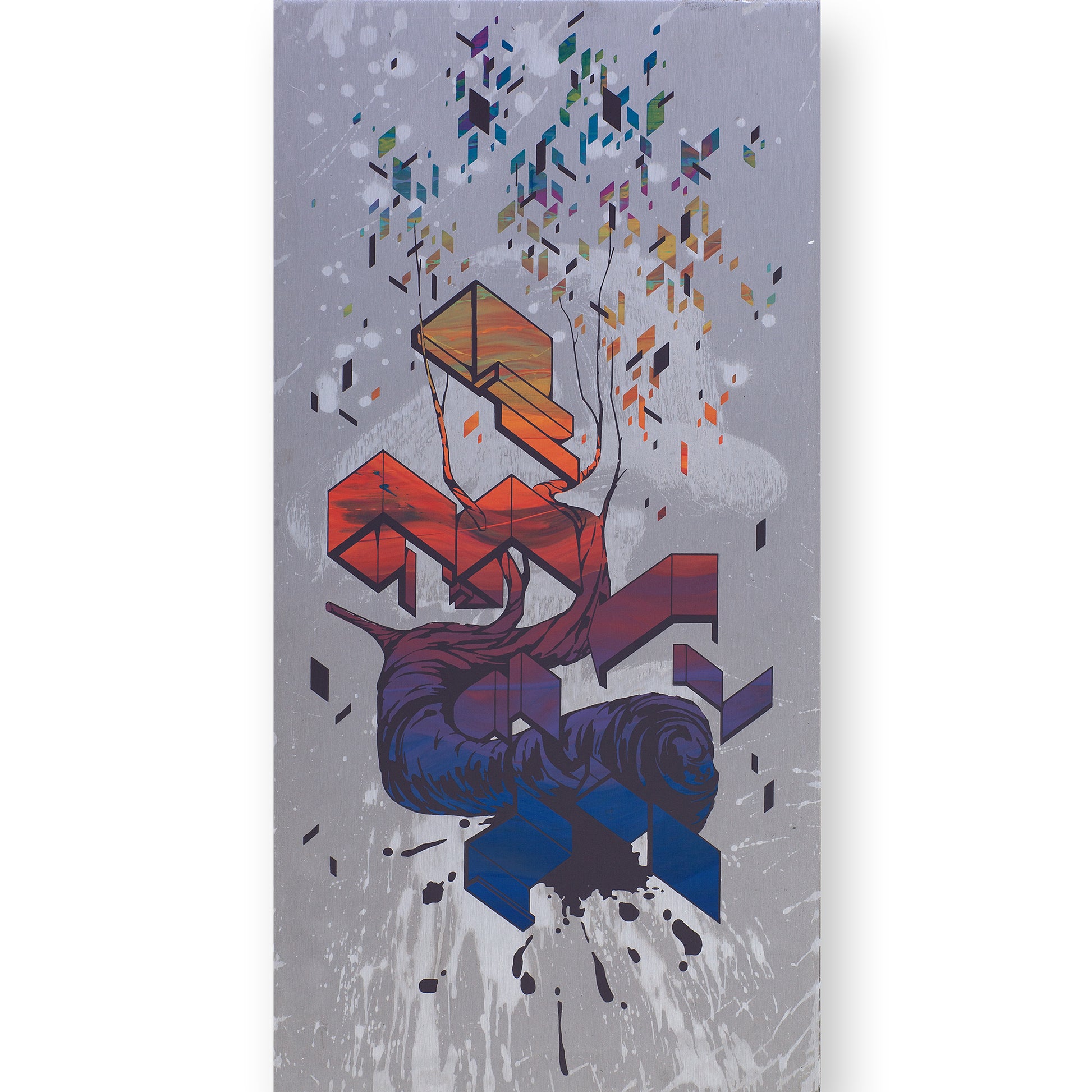 Natural Fight 3 Screen print produced by Galleria varsi