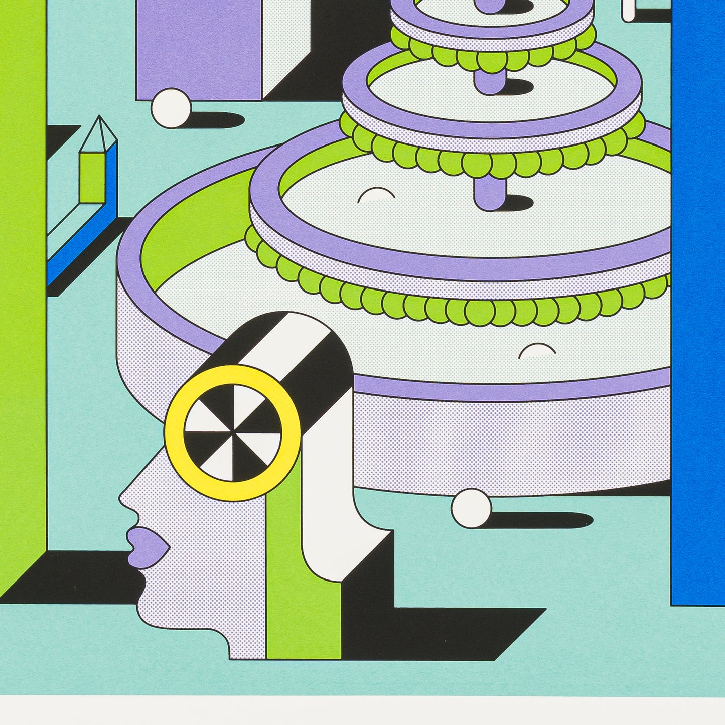 "This Must Be The Place" by Johan Moorman, serigrafia macro