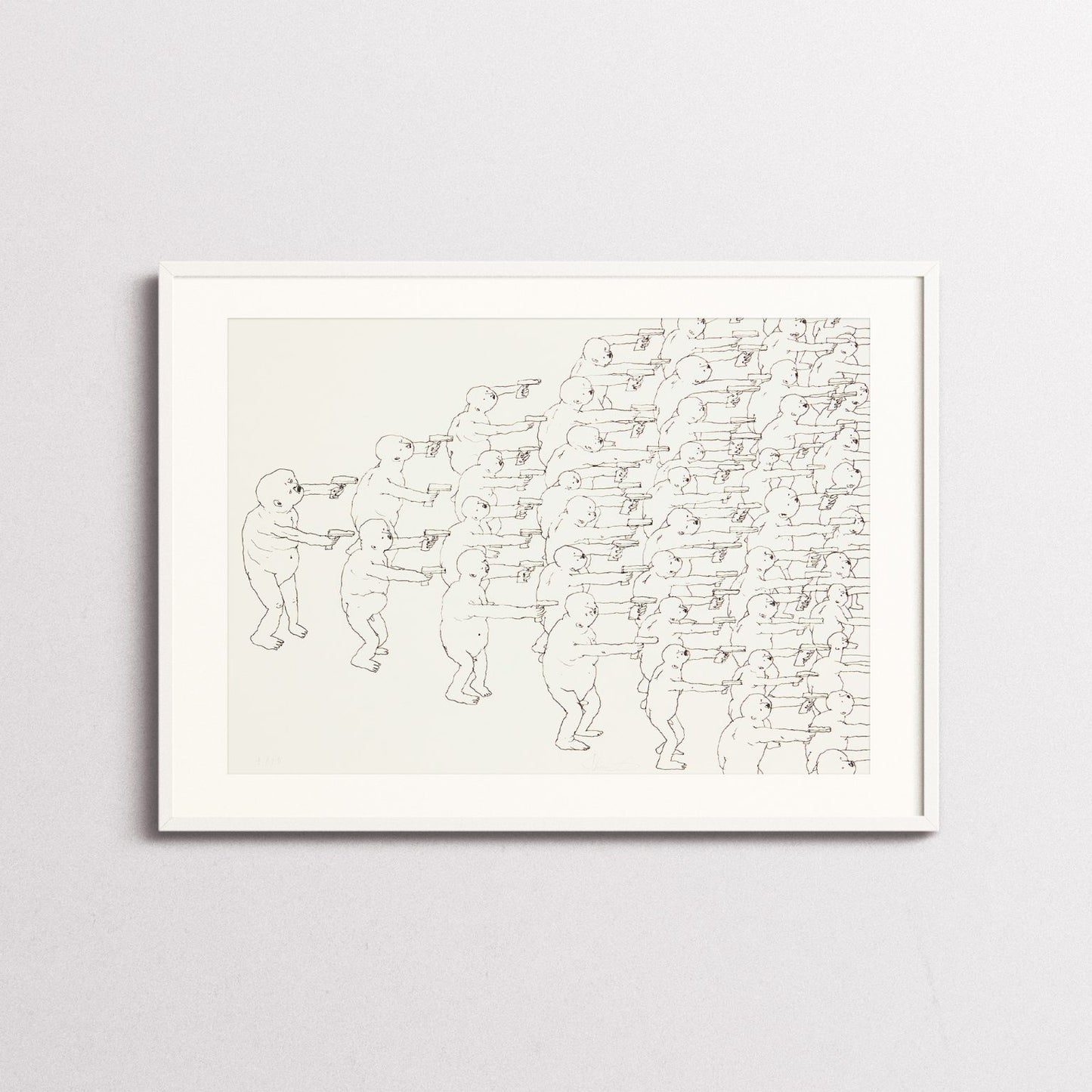 "War II" by Nemo's with white frame