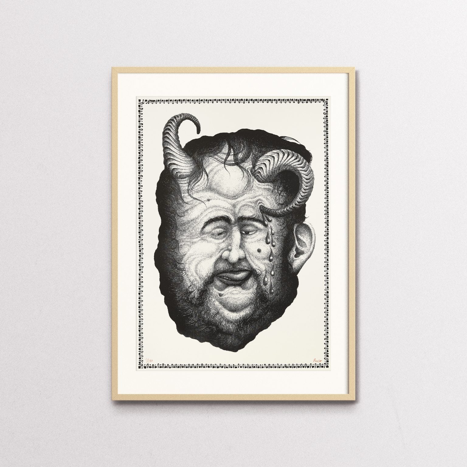 il mio peggior nemico by ruco, wood frame