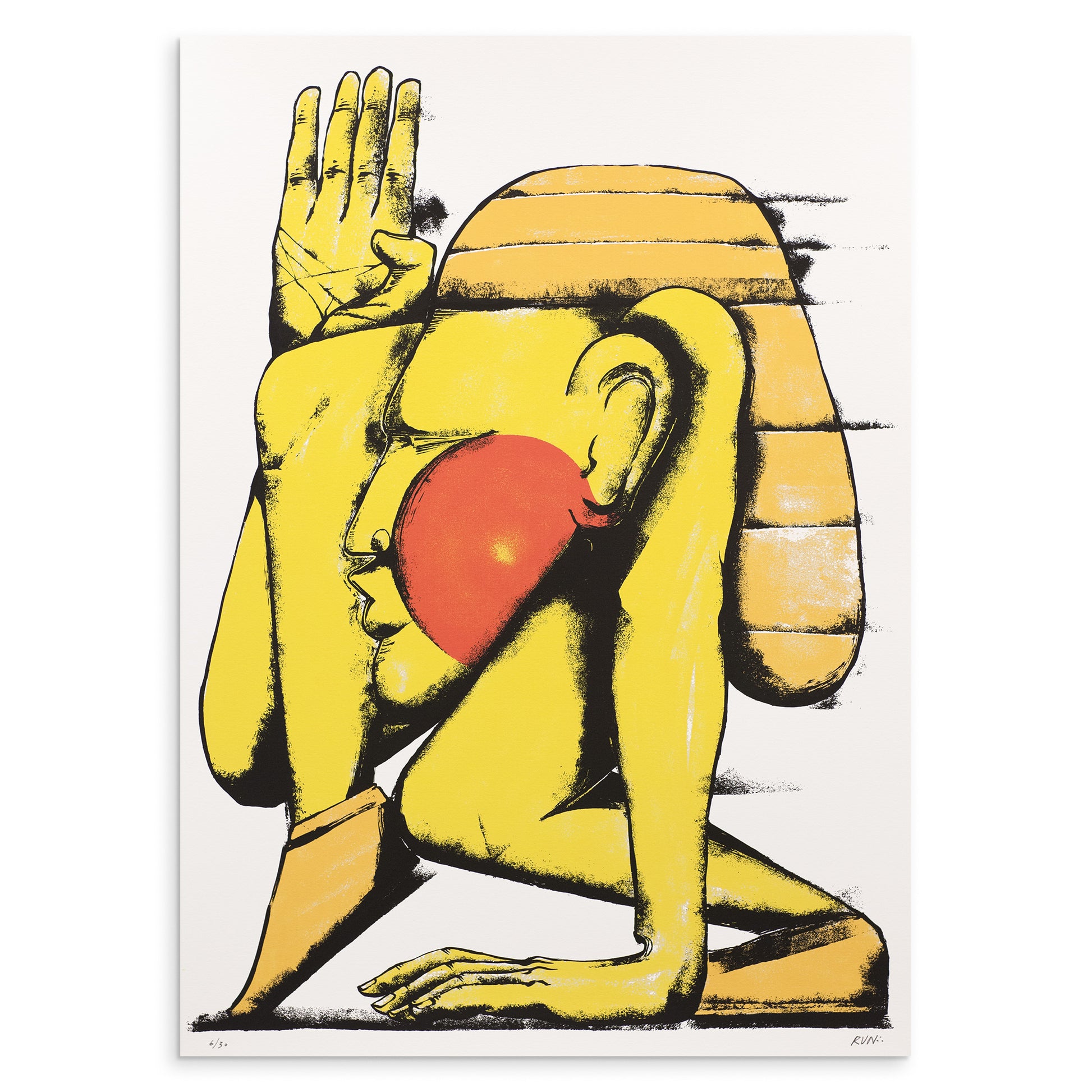 Run screenprint art, Varsi Art & Lab