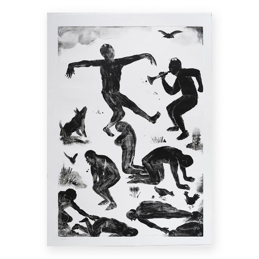 Dopo la Festa - Run -  Screen Print / Monotype