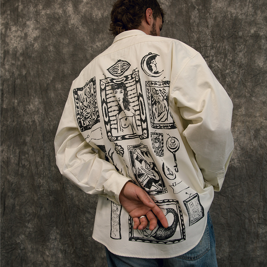 Angelica Shirt - Servadio - Screen print on cotton shirt